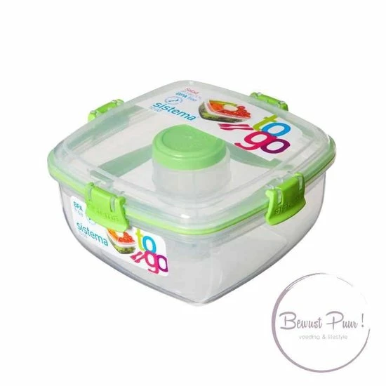 Coupon 🎁 Sistema Salade Box Met Bestek - Geelgroen 🤩 6 Coupon 🎁 Sistema Salade Box Met Bestek - Geelgroen 🤩 - Afbeelding 6