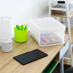 Korting ✨ IRIS OHYAMA IRIS Stacking Drawer - Opberglade - 11 L - Kunstof - Wit/Transparant - Set Van 2 ✔️ -Dyson-winkel 550x550 187