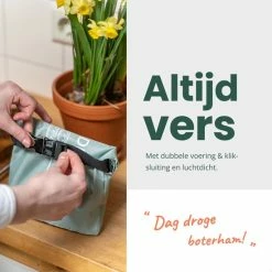 Aanbiedingen 🛒 BROODNODIG®️ - Herbruikbare Boterhamzak - Van 100% Gerecyclede PET-flessen - Lunchzak - Foodwrap - Broodtrommel - Ook Geschikt Als Diepvrieszakjes - 30x20cm - Zwart 🎁 -Dyson-winkel 550x550 207