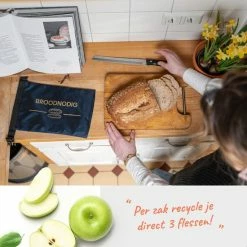 Aanbiedingen 🛒 BROODNODIG®️ - Herbruikbare Boterhamzak - Van 100% Gerecyclede PET-flessen - Lunchzak - Foodwrap - Broodtrommel - Ook Geschikt Als Diepvrieszakjes - 30x20cm - Zwart 🎁 -Dyson-winkel 550x550 210