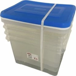 Hete verkoop 🎉 Curver Opbergboxen Met Deksel- Set Van 4 - Multicolour - 20 Liter - Transparant 😉 -Dyson-winkel 550x550 247