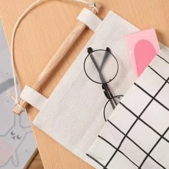 Top 10 😀 Merkloos Opbergzakken Linnen - Ruimtebesparend - 2 Stuks - Hangende Opberger - Textiel - 64x25cm ✨ -Dyson-winkel 550x550 269