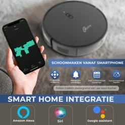 Flash-uitverkoop 😍 Tjilla C100 Robotstofzuiger Met Dweilfunctie Extra Krachtig - V-SLAM - 30 Dagen Gratis Uittesten - Nederlandse Productie 🛒 -Dyson-winkel 550x550 299