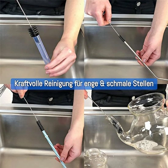 Gloednieuw 🌟 *** Schoonmaak Borstel/Rager Set 10 Stuks - Schoonmaak Ragertjes - Borstels Herbruikbare Rietjes - Van Heble®*** 👍 4 Gloednieuw 🌟 *** Schoonmaak Borstel/Rager Set 10 Stuks - Schoonmaak Ragertjes - Borstels Herbruikbare Rietjes - Van Heble®*** 👍 - Afbeelding 4