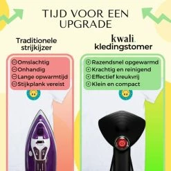 Goedkoopste ⌛ Kwali. Premium Kledingstomer - Stomer/Stoomapparaat Kleding - Handstomer - Stoomreiniger Kleding - Kleding Stomer - 1640W 💯 -Dyson-winkel 550x550 350