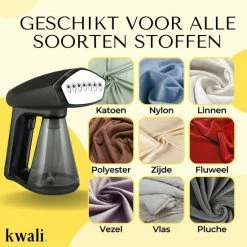 Goedkoopste ⌛ Kwali. Premium Kledingstomer - Stomer/Stoomapparaat Kleding - Handstomer - Stoomreiniger Kleding - Kleding Stomer - 1640W 💯 -Dyson-winkel 550x550 352