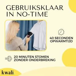 Goedkoopste ⌛ Kwali. Premium Kledingstomer - Stomer/Stoomapparaat Kleding - Handstomer - Stoomreiniger Kleding - Kleding Stomer - 1640W 💯 -Dyson-winkel 550x550 354