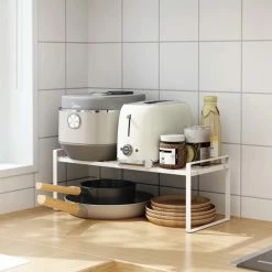 Beste deal 👍 TammaT Keuken Organizers - Aanrecht Organiser - 23,8*51,2* 21 - Gootsteenkast Organizer - Bureau Organizer - Opbergrek - Kruidenrek - Kast Organizer - Badkamer Organizer ⌛