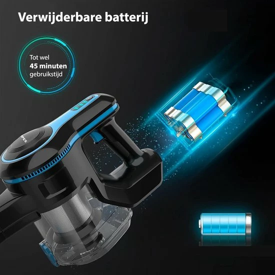 Beste deal ๐ Ampes® Steelstofzuiger | 250W | 25000Pa Zuigkracht | 2 Kracht Standen | 6 In 1 Draadloze Steelstofzuiger ๐ 2 Beste deal ๐ Ampes® Steelstofzuiger | 250W | 25000Pa Zuigkracht | 2 Kracht Standen | 6 In 1 Draadloze Steelstofzuiger ๐ - Afbeelding 2