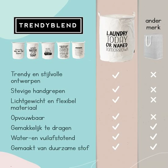 Aanbiedingen ✔️ Trendyblend Opvouwbare Wasmand - Laundry Basket - Linnenmand - Wassorteerder - Wasbox - Kinderkamer 👍 7 Aanbiedingen ✔️ Trendyblend Opvouwbare Wasmand - Laundry Basket - Linnenmand - Wassorteerder - Wasbox - Kinderkamer 👍 - Afbeelding 7