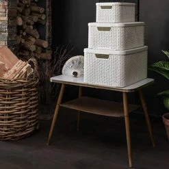 Hete verkoop 💯 Curver Style Mand L - 30L - Wit Met Deksel 💯 -Dyson-winkel 550x550 678