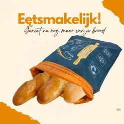 Begroting ⭐ Fitualine Herbruikbare Broodzak - Brooddoos - Broodbak - Voor Zelfgebakken Brood - Dubbele Voering - 🌟 -Dyson-winkel 550x550 749
