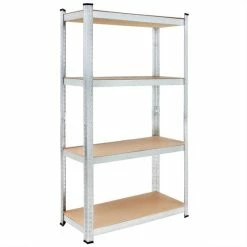 Goedkoopste ⭐ Monzana Opbergrek/ Stellingkast - 170x75x30cm - Gegalvaniseerd - Draagvermogen Tot 280kg 🛒