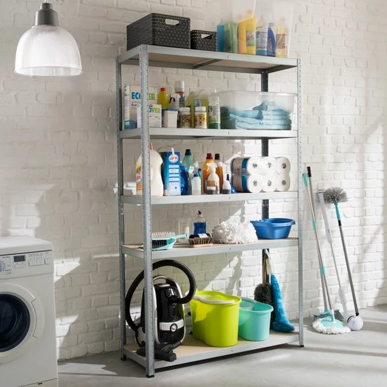 Flash-uitverkoop π Sencys Opbergrek - Gegalvaniseerd Staal - Verstelbaar - 5 Lagen - 300kg Per Laag - 176x120x40cm π 5 Flash-uitverkoop π Sencys Opbergrek - Gegalvaniseerd Staal - Verstelbaar - 5 Lagen - 300kg Per Laag - 176x120x40cm π - Afbeelding 5