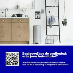 Beste Pirce 🥰 Brabantia NewIcon Prullenbak - 30 L - Metallic Grey 💯 -Dyson-winkel 550x550 830