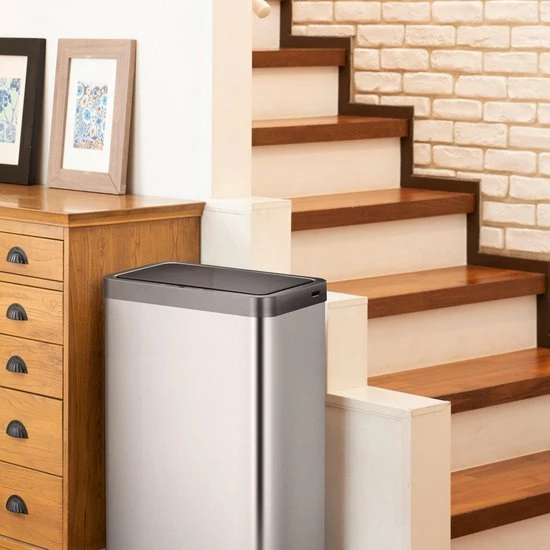 Nieuw 😀 EKO Mirage Sensor Prullenbak - 80 L - Mat RVS 😀 5 Nieuw 😀 EKO Mirage Sensor Prullenbak - 80 L - Mat RVS 😀 - Afbeelding 5