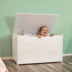 Nieuw ❤️ Bandits & Angels Houten Speelgoed Opbergkist XL - Wit ⌛ -Dyson-winkel 550x550 89