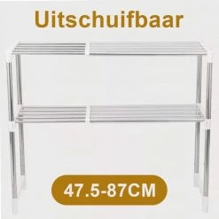 Uitgang 🌟 Kitchen Princess KitchenPrince Keukenrek - Magentron Houder - Opbergrek - Opbergrek - Kruidenrek - Keukenrek Staand - Keuken Organizer - Antislip - Magnetron Standaard ❤️ -Dyson-winkel 550x550 898