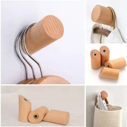 Goedkoopste 😍 Fungus 4 Stuks - Wandkapstok Ophanghaakjes - Jashaak - Kapstok Haakjes - Wandhaak - Hout Haak - Muurhaak - Handdoekhouder - Poster Ophangsysteem 🤩