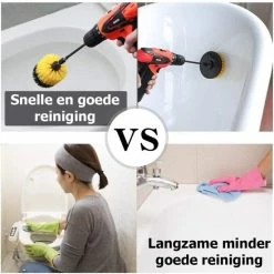 Flash-uitverkoop 🎉 ESSIBLE Schrobborstel - Polypropyleen - Borstel Boormachine - Schrobborstel - Schuurborstel - Automatische Reiniging - 3 Delige Borstelset Voor Boormachine 🎉 -Dyson-winkel 550x556 2