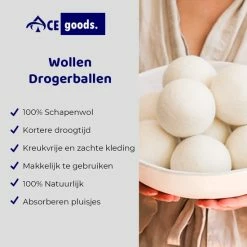 Goedkoop 👍 ACE Goods® Drogerballen Wol XL – Wasbollen Voor Droger – Milieuvriendelijke Wasballen 6 Stuks – Herbruikbare Droogballen 🌟 -Dyson-winkel 550x560