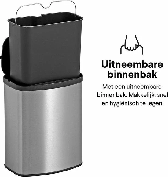 Goedkoop ✨ Prullenbak Met Sensor - 8 Liter - RVS - Toilet Afvalemmer - Badkamer Afvalbak Homra IXXA - Vuilnisbak - 8L - Vingerafdrukvrij RVS - Hygiënisch - Elektrische Softclose Deksel - Automatische Deksel - Sensor Vuilbak ❤️ 13 Goedkoop ✨ Prullenbak Met Sensor - 8 Liter - RVS - Toilet Afvalemmer - Badkamer Afvalbak Homra IXXA - Vuilnisbak - 8L - Vingerafdrukvrij RVS - Hygiënisch - Elektrische Softclose Deksel - Automatische Deksel - Sensor Vuilbak ❤️ - Afbeelding 13