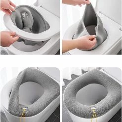 Goedkoop 🛒 Azapla Toiletbril Cover - WC Bril Cover - WC Bril Cover - Toiletbril Hoes - Herbruikbare WC-Brilhoesje - Wasbaar ⌛ -Dyson-winkel 550x589 3