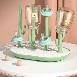 Top 10 😉 Merkloos Flessen Droogrek - Baby Flessenrek - Afdruiprek - Groen - Drying Rack - Bidon - Babyfles ✨