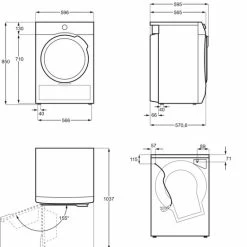 Aanbiedingen ✨ AEG T6DBG72P - 6000 Serie - ProSense - Condensdroger - NL/FR 🎉 -Dyson-winkel 550x606