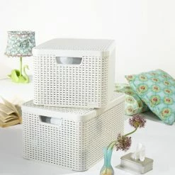 Hete verkoop 💯 Curver Style Mand L - 30L - Wit Met Deksel 💯 -Dyson-winkel 550x625 1