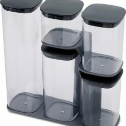 Beste recensies van ✨ Joseph Joseph Voorraadbussen 5-delig - Transparant - Stapelbaar, Met Deksel, Luchtdicht - 5 Voorraadbussen ⭐