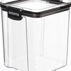 Uitgang 🌟 Sistema Luchtdichte Voorraadbussen (1.3 Liter) - Zwart - Stapelbaar, Met Deksel, Luchtdicht ⌛ -Dyson-winkel 550x640 1