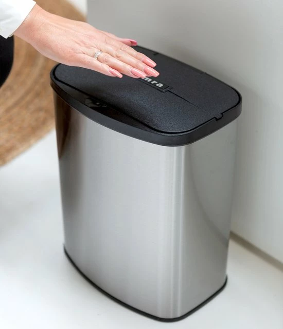 Goedkoop ✨ Prullenbak Met Sensor - 8 Liter - RVS - Toilet Afvalemmer - Badkamer Afvalbak Homra IXXA - Vuilnisbak - 8L - Vingerafdrukvrij RVS - Hygiënisch - Elektrische Softclose Deksel - Automatische Deksel - Sensor Vuilbak ❤️ 16 Goedkoop ✨ Prullenbak Met Sensor - 8 Liter - RVS - Toilet Afvalemmer - Badkamer Afvalbak Homra IXXA - Vuilnisbak - 8L - Vingerafdrukvrij RVS - Hygiënisch - Elektrische Softclose Deksel - Automatische Deksel - Sensor Vuilbak ❤️ - Afbeelding 16