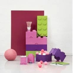 Gloednieuw ✔️ Opbergbox Brick 8, Roze - LEGO 🔔 -Dyson-winkel 550x642