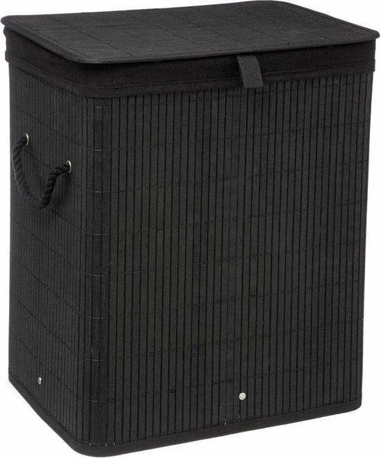 Uitgang 🎁 Wooners Wasmand Met Deksel 60 L - Bamboe - Zwart 🤩 10 Uitgang 🎁 Wooners Wasmand Met Deksel 60 L - Bamboe - Zwart 🤩 - Afbeelding 10