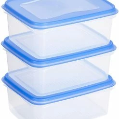 Coupon ⭐ Sunware - Club Cuisine Diepvriesdozenset Set Van 3 1,2L Transparant Blauw 🔔