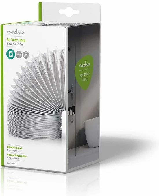 Goedkoop π₯° Nedis PVC Luchtafvoerslang | 100 Mm | 6.00 M | Geschikt Voor: Air Ventilation / Tumble Dryers | Wit π 4 Goedkoop π₯° Nedis PVC Luchtafvoerslang | 100 Mm | 6.00 M | Geschikt Voor: Air Ventilation / Tumble Dryers | Wit π - Afbeelding 4