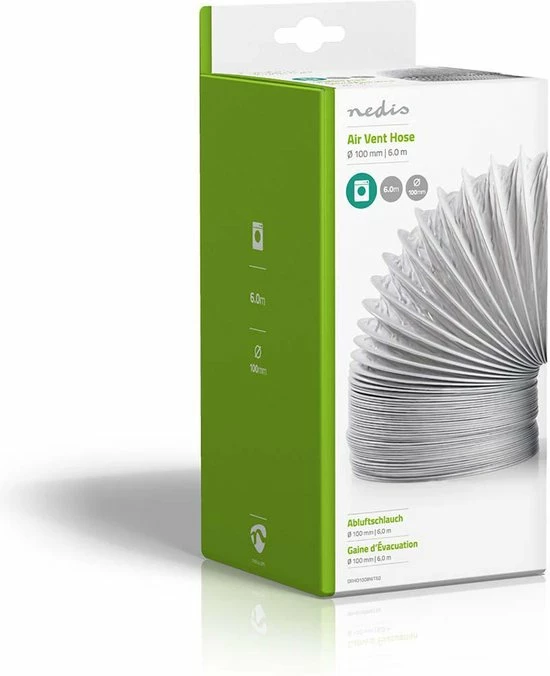 Goedkoop π₯° Nedis PVC Luchtafvoerslang | 100 Mm | 6.00 M | Geschikt Voor: Air Ventilation / Tumble Dryers | Wit π 5 Goedkoop π₯° Nedis PVC Luchtafvoerslang | 100 Mm | 6.00 M | Geschikt Voor: Air Ventilation / Tumble Dryers | Wit π - Afbeelding 5