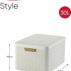 Hete verkoop 💯 Curver Style Mand L - 30L - Wit Met Deksel 💯 -Dyson-winkel 550x681 3