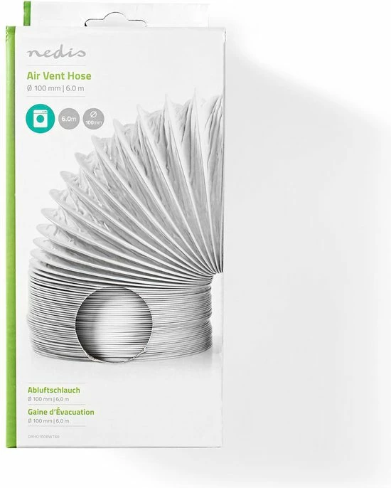 Goedkoop π₯° Nedis PVC Luchtafvoerslang | 100 Mm | 6.00 M | Geschikt Voor: Air Ventilation / Tumble Dryers | Wit π 3 Goedkoop π₯° Nedis PVC Luchtafvoerslang | 100 Mm | 6.00 M | Geschikt Voor: Air Ventilation / Tumble Dryers | Wit π - Afbeelding 3