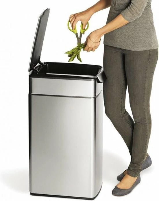 Kopen ❤️ Simplehuman Simple Human Rectangular Touch Bar Slim Prullenbak - 40 L - RVS 💯 3 Kopen ❤️ Simplehuman Simple Human Rectangular Touch Bar Slim Prullenbak - 40 L - RVS 💯 - Afbeelding 3