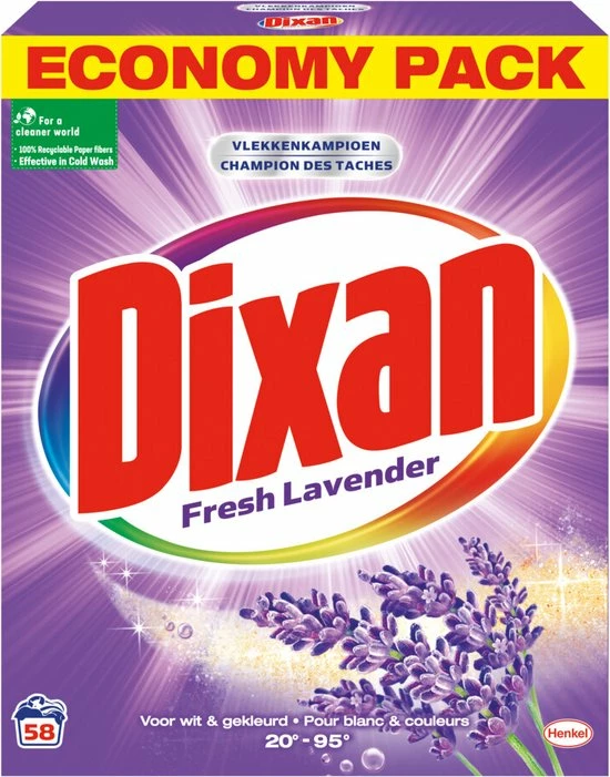 Uitgang β Dixan Fresh Lavender Waspoeder - Wasmiddel - 58 Wasbeurten π 2 Uitgang β Dixan Fresh Lavender Waspoeder - Wasmiddel - 58 Wasbeurten π - Afbeelding 2