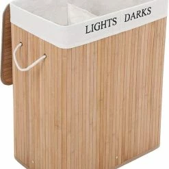 Aanbiedingen 🤩 Hoppa! Bamboe Wasmand - Bamboe - Bamboe ⭐