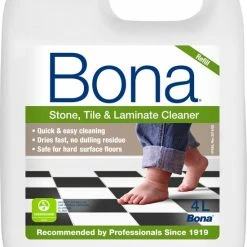 Beste Verkoop 🎉 Bona Harde Vloer, Tegel En Laminaat Reiniger - Navulling 4 Liter - Natuursteen Reiniger - PVC Reiniger 🎉
