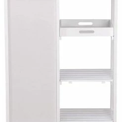 Hete verkoop 👏 Miadomodo Keukentrolley 3 Lades (wit) - 67 X 37 X 84 Cm - Sterke Wielen - Verrijdbaar - Grenen Hout 🥰 -Dyson-winkel 550x718