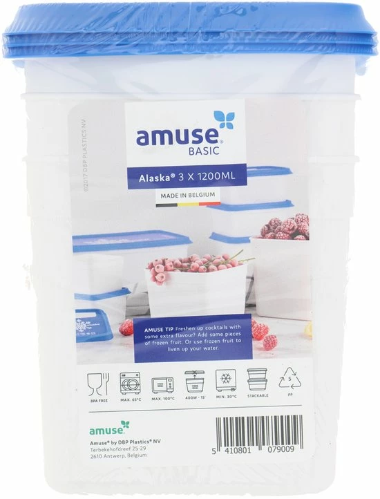 Uitgang π Amuse® | Diepvriesdoos Alaska 1200ml | 6 Stuks | Bewaardoos π 2 Uitgang π Amuse® | Diepvriesdoos Alaska 1200ml | 6 Stuks | Bewaardoos π - Afbeelding 2