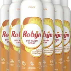 Beste Verkoop ❤️ Robijn Dry Wash Spray 6 X 50 Ml Travel Size Voordeelpakket 🤩