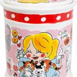 Goedkoopste 🎁 Blond Amsterdam Voorraadpot Kat - Voeropslag - Ø 16 Cm 🌟