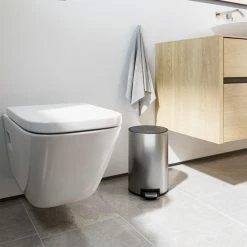 Goedkoopste ⌛ Pedaalemmer - 5 Liter - RVS - Prullenbak StangVollby Kallax - Toilet - Badkamer - Klein - Soft Close Deksel - Chique Design - Kleine RVS Pedaal Afvalemmer - Vuilnisbak 🎁 -Dyson-winkel 550x777 1
