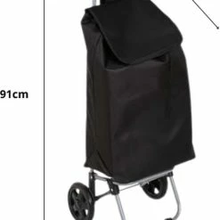 Hete verkoop 😍 Wooners Boodschappentrolley Met Wielen - 30 L - Zwart 🔔 -Dyson-winkel 550x780